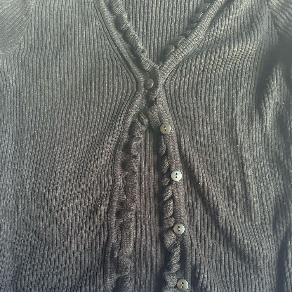 ASOS Black Ruffled Cardigan - Picture 4 of 10